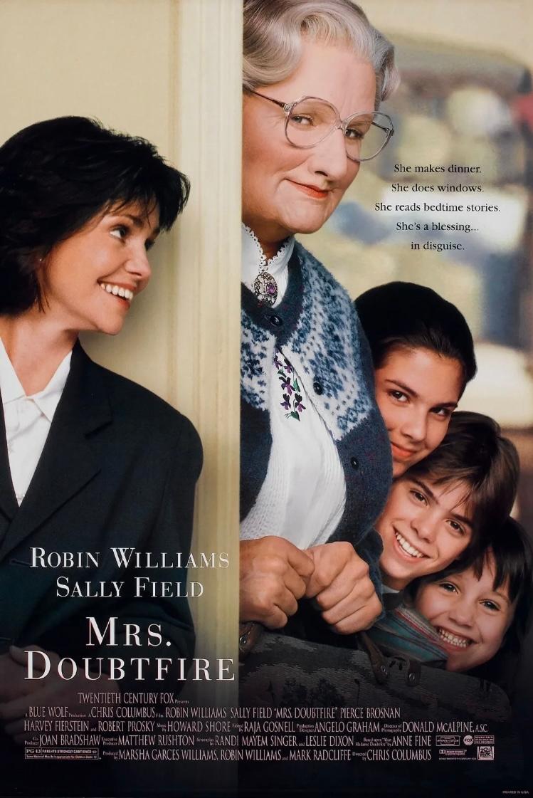 Mrs. Doubtfire (1993) คุณนายเด๊าท์ไฟร์ พี่เลี้ยงหัวใจหนุงหนิง